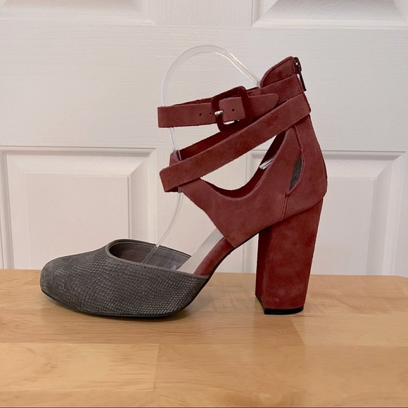 Farylrobin Tavi Faux Suede Heels Size 10 - Picture 5 of 14